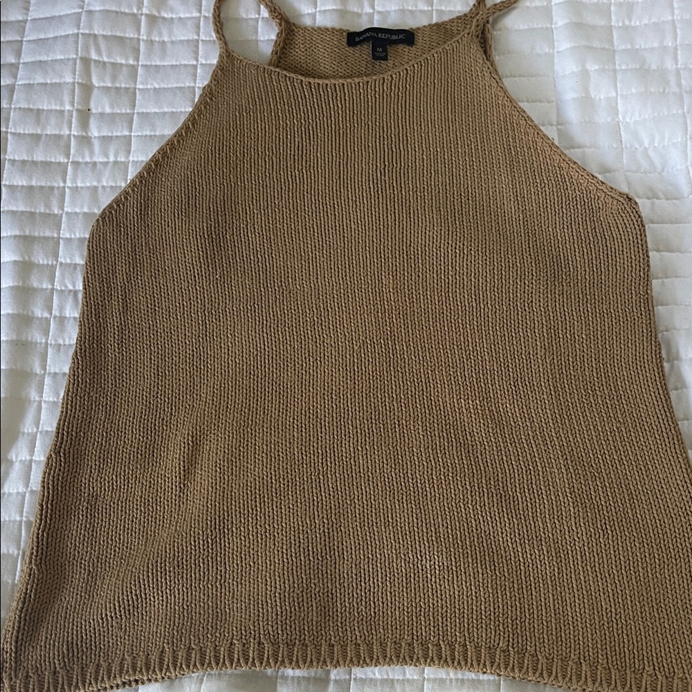 Banana Republic Tan Knit Tank Top